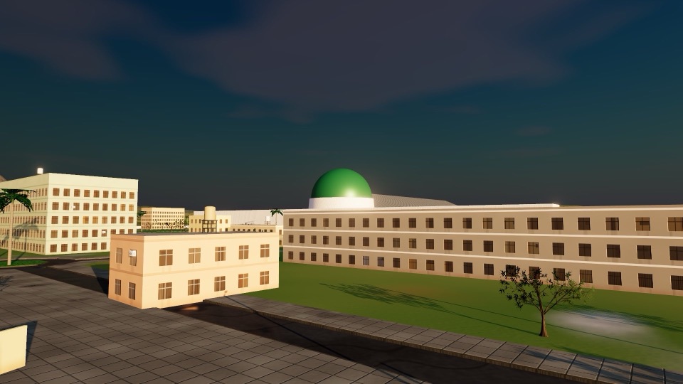 The Three Arms Zone with the National Assembly